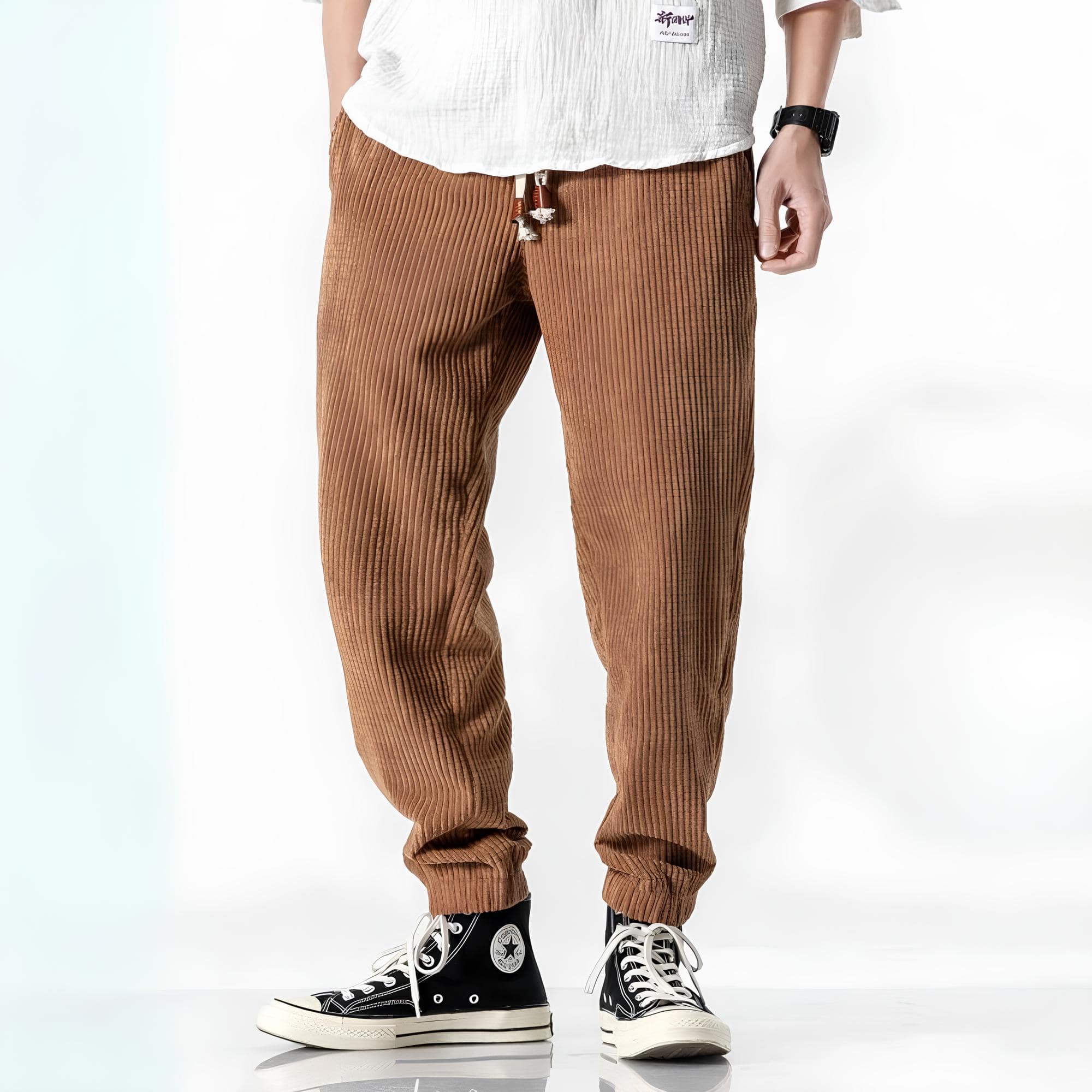 Jitsu - Pantalons en velours côtelé