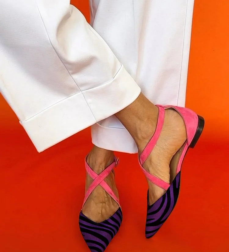 Miranda - Ballerines à lanières croisées élégantes