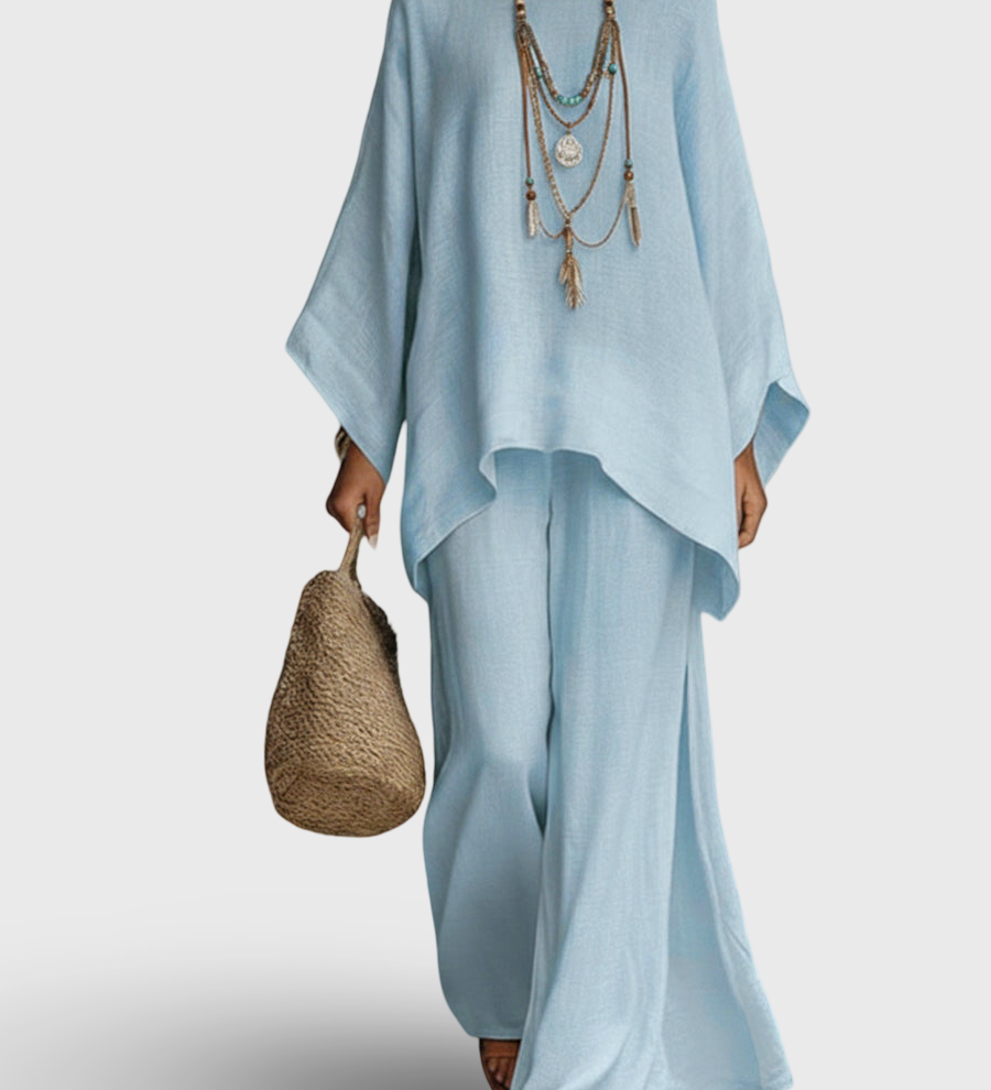 Celine | Elegantni set od lana s dva dijela